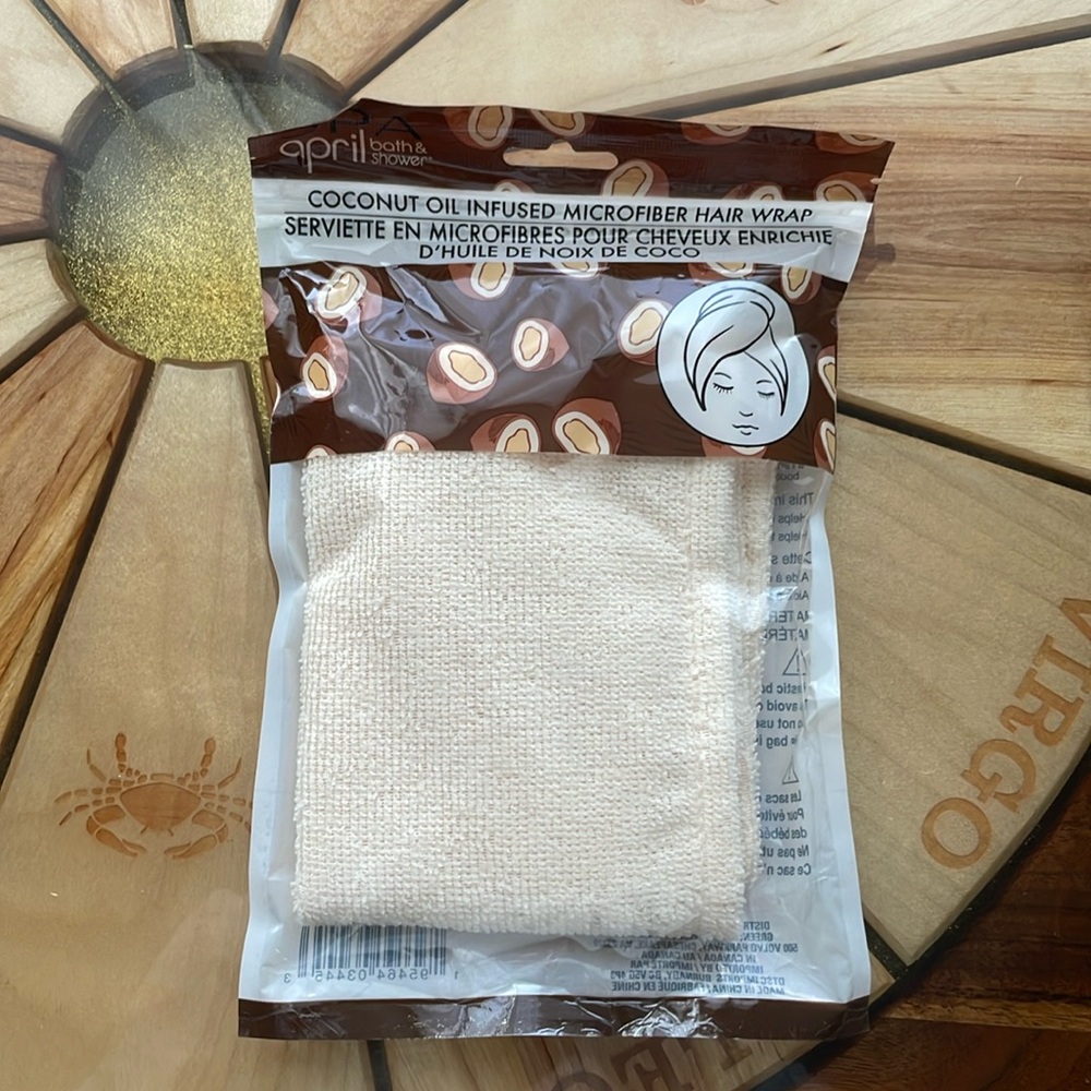 Coconut oil hair wrap